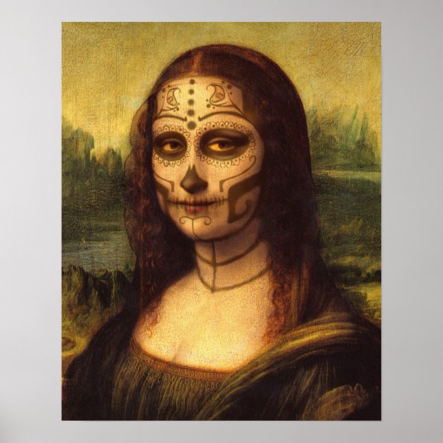 Dia Mona Lisa de 16"X20" do Poster morto (Frente)