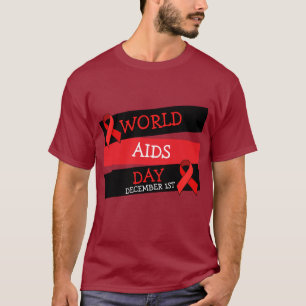 Dia Mundial da Aids 11 de dezembro Camisa do Botão