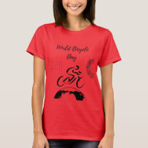 Dia Mundial da Bicicleta - Camisa T Entusiasta de