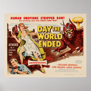 Dia O Mundo Acabou Com O Poster De Filme De Horror