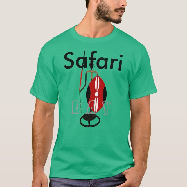Dia Safari Kenya Hakuna Matata Para Camisetas Geek (Frente)