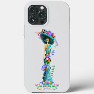 Dia Turquesa e Rosa da Catrina Elegante Morta