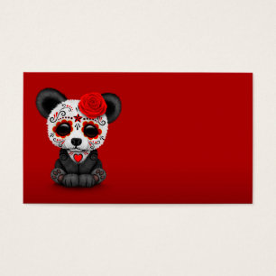 Dia vermelho da panda inoperante do crânio do