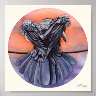 Diablo The Crow Black Raven Art Impressão Miranda