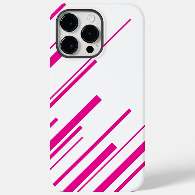 Diagonais em magenta e branco (Verso)
