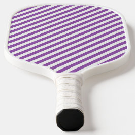 Diagonal purple and white stripes pattern