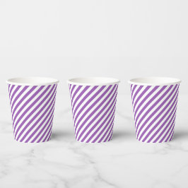 Diagonal purple and white stripes pattern