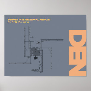 Diagrama Poster do Aeroporto de Denver (DEN)