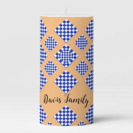 Diamante Branco Azul Formatado com Fundo bege