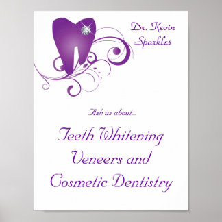 Diamante do logotipo Dentista Poster Dentista Roch