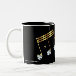 Diamante e design Dourado da caneca da nota