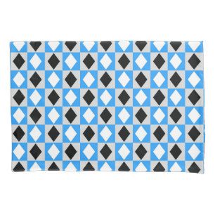 Diamante Rhombus Geométrico Azul Preto