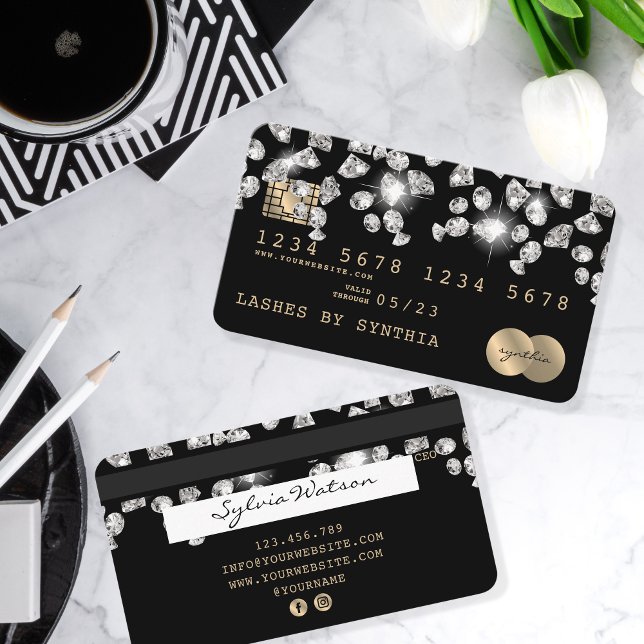 Diamantes de Discagem Estimulados do Cartão de Cré (Criador carregado)