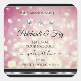 Diamantes de etiquetas de produtos leves e brilhan