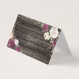 Diamantes Dourados Flores de Borgonha Cartões de a