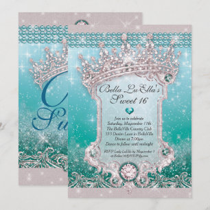 Diamantes e convites do marmelo do doce 16 de
