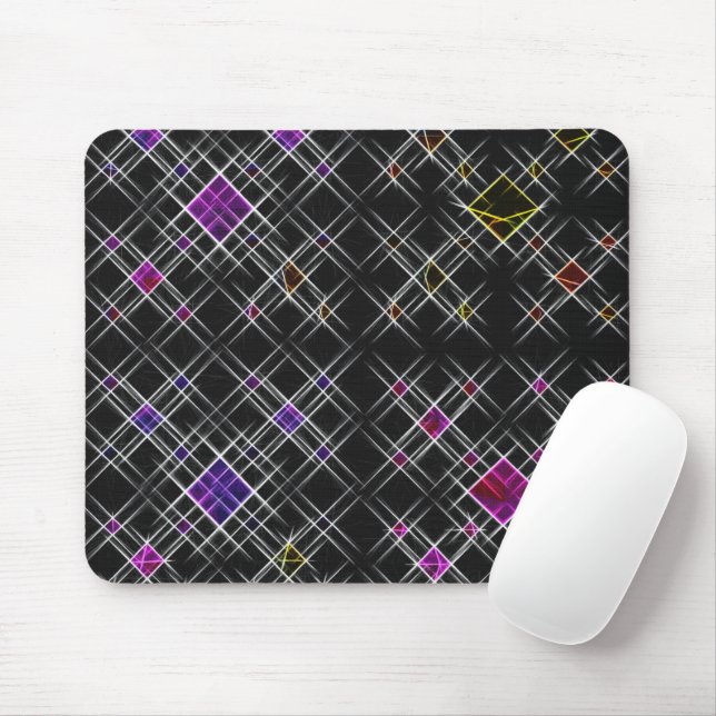 Diamantes e Mouse Pad Cruzado (Com mouse)