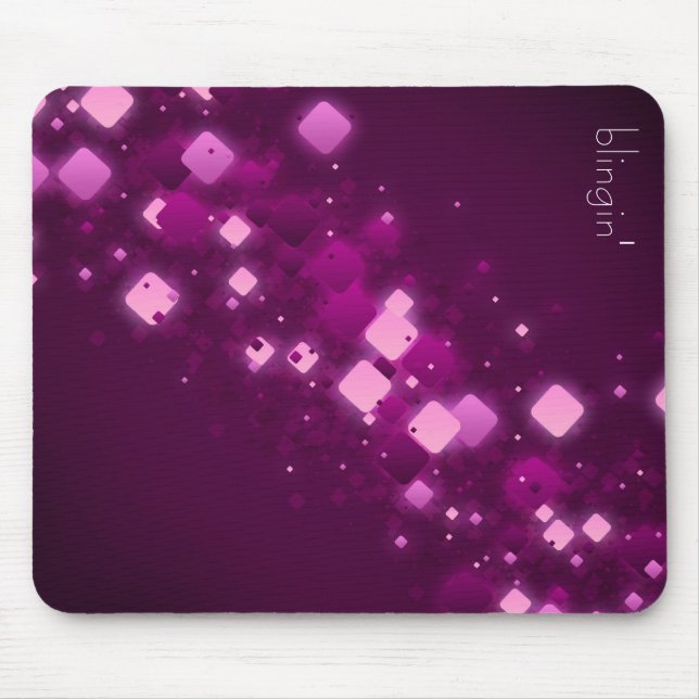 Diamantes roxos + mousepad do blingin (Frente)