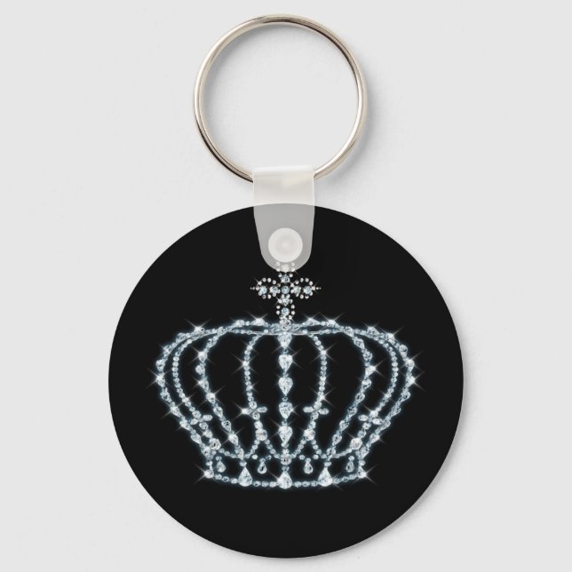 Diamond Crown Button Chaveiro (Frente)