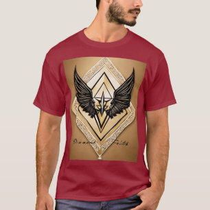 Diamond Faith Design T-Shirt - Única, Gráfico Negr