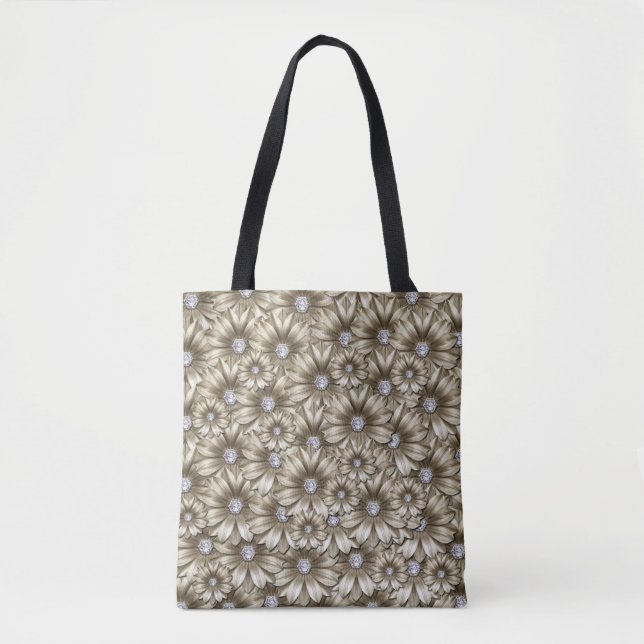 Diamond Flowers Tote Bag (Frente)