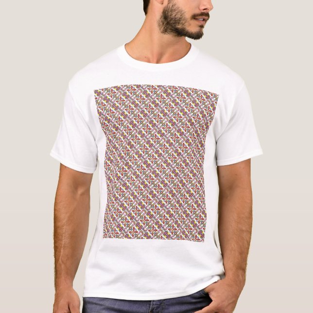 Diamond Garden Dala Horses T-Shirt (Frente)