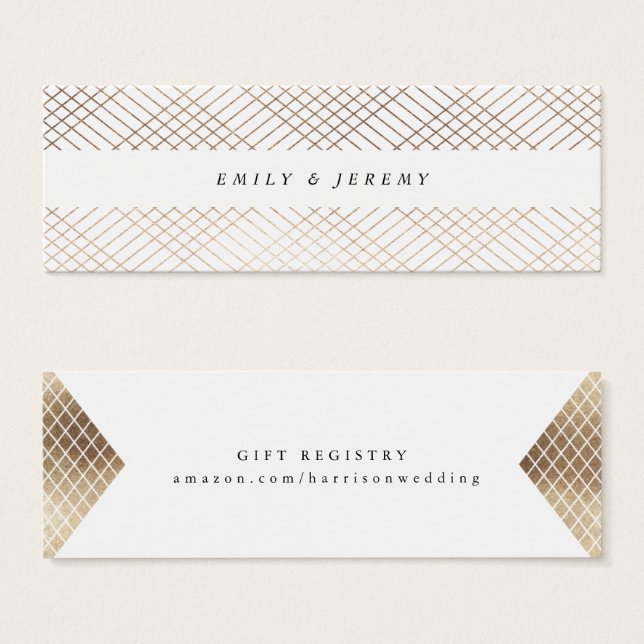 Diamond Geométrico White Dourada Gatsby Gift Regis (Frente & Verso)