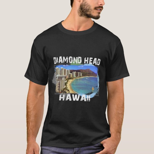 Diamond Head Hawaii T-shirt Design (Frente)