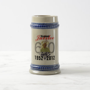 Diamond Jubilee 1952-2012 Caneca de cerveja