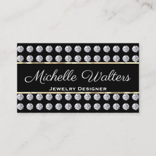 Diamond Pattern   Dourado Trim Cartão de visita