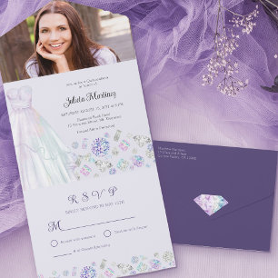 Diamond Princess Quinceanera com RSVP