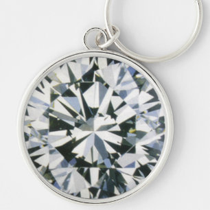 Diamond Round Brilliant Chaveiro