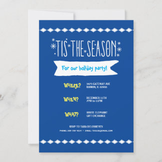 Diamond Snowflake Whoville Holiday Convite