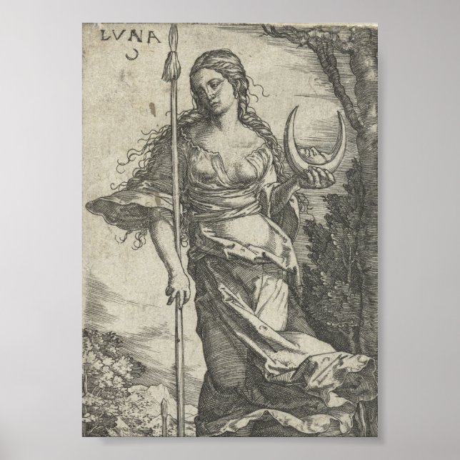 Diana Luna Vintage Poster (Frente)