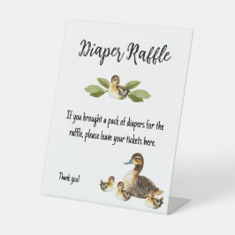 Diaper Raffle Duck Baby Shower Sign