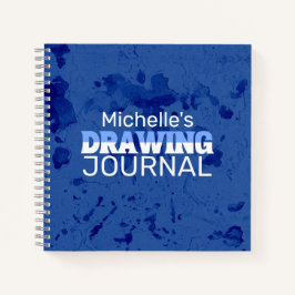 Diário de Desenho de Nome Azul