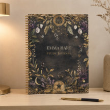 Diário de Estudo de Botânica Sombria Personalizado