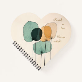 Diário de gratidão para a mãe - enraizada no amor