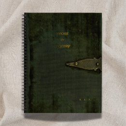Diário de Prosa & Poesia com Relevo em Veludo Musg
