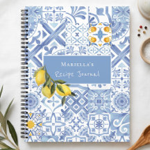 Diário de Receitas Personalizadas Lemon Design