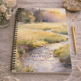 Diário de Reflexões Personalizadas Golden Meadow
