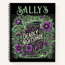Diário de Sally's Mortal Nightshade - Floral Gótic