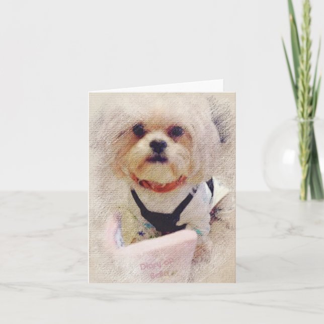 Diário do cartão de nota de Bella (Frente)