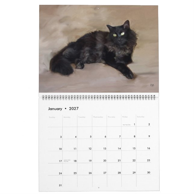 Diário é o calendário de Caturday (Jan 2027)
