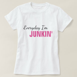 Diário eu sou o t-shirt das mulheres de Junkin