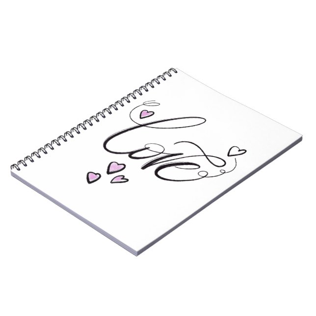 Diário Love Script | Caderno Espiral de Coração Mi (Left Side)