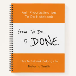 Diário para Notebook Anti-Procrastinação para List