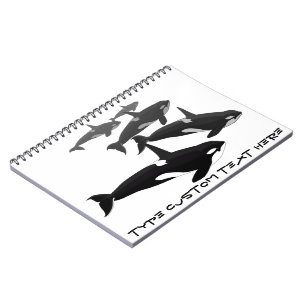 Diário personalizado caderno da baleia de