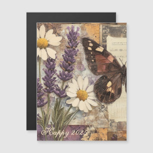 Diário Vintage Floral Lixo 2025