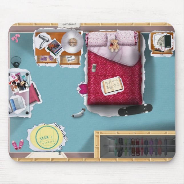 Diários ADOLESCENTES Mousepad (Frente)